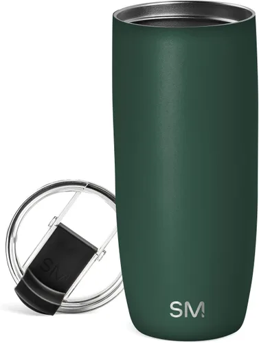 Vista 31 de Simple Modern Taza de café de viaje Tumbler con tapa abatible Reutilizable, aislada, de acero inoxidable, taza de café helado Cold Brew, termo