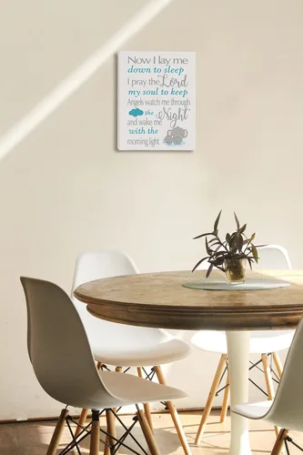 Vista 4 de Lienzo decorativo para pared con texto motivacional "I Love You", impresiones inspiradoras de pinturas de elefantes, ilustraciones de 11 x 14