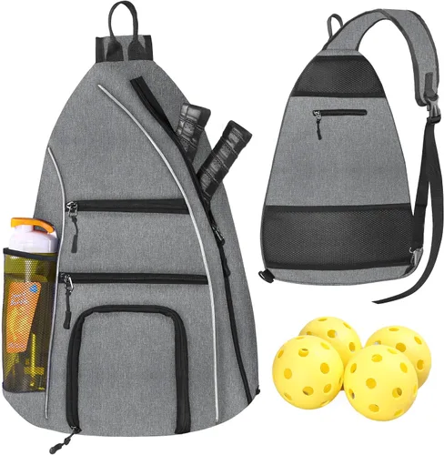 Vista 8 de Bolsa de pickleball – Bolsas de pickleball para mujeres y hombres – Mochila de pickleball – Estuche de viaje de pickleball para raqueta de tenis