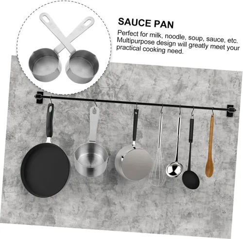 Vista 6 de Cuchara medidora de acero inoxidable para salsas, herramienta para cocinar y hornear, 1 ud