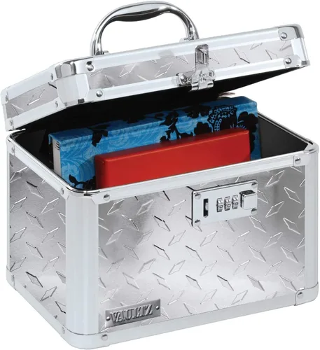 Vista 16 de Vaultz Cajas de seguridad seguras – Caja de seguridad segura con combinación, almacenamiento para documentos, objetos de valor, medicamentos