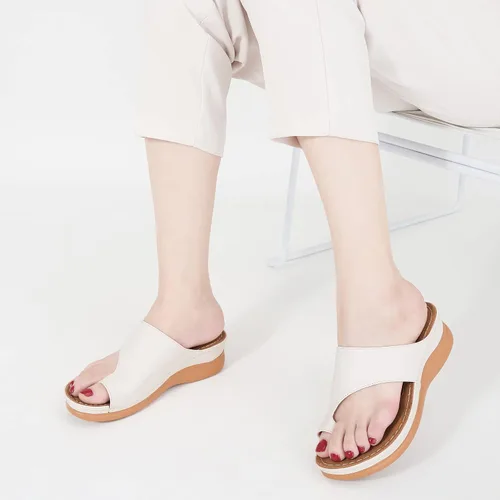 Vista 15 de Sandalias ortopédicas de cuña para mujer: cómodas y elegantes sandalias de verano para mujer, cómodas y casuales para caminar con plataforma