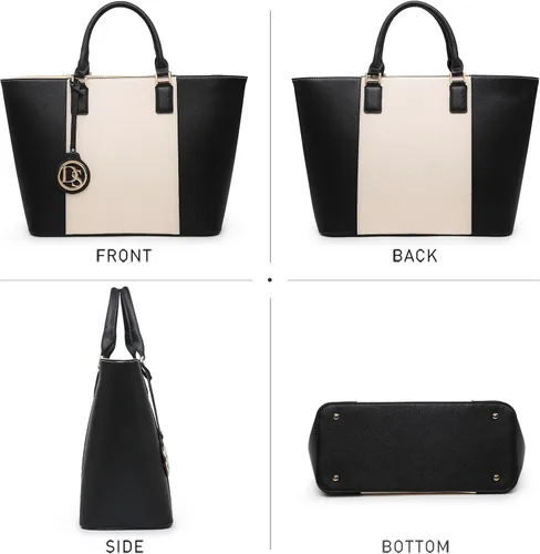 Vista 28 de Dasein Satchel Purse Handbag for Women Large Shoulder Work Tote Bag With Matching Wallet