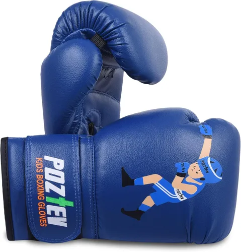 Vista 9 de Guantes de boxeo juveniles para niños, ideales para boxeo, kickboxing, Muay Thai, UFC, MMA - Guantes de boxeo pesados para principiantes y niños