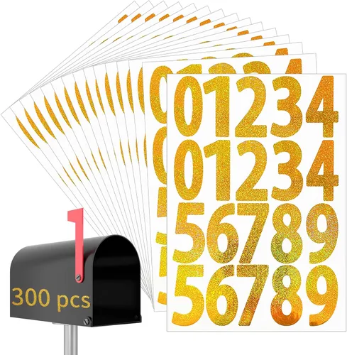 Vista 20 de STARLIBOO Calcomanías de vinilo de 1 a 100 números consecutivos, calcomanías pequeñas redondas numeradas de 0.4 pulgadas, 3000 etiquetas de vinilo