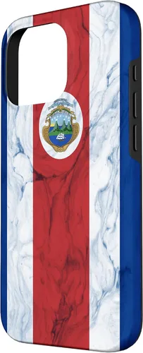 Vista 53 de Bandera de Costa Rica y fondo elegante - Funda del orgullo costarricense para iPhone 17