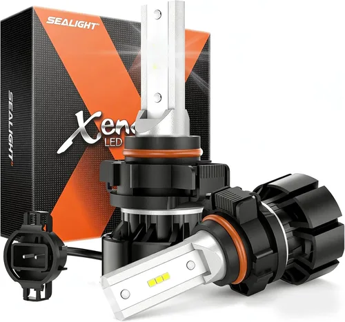 Vista 21 de SEALIGHT Bombilla antiniebla LED H11 H16, tamaño mini real 1:1, 6500 K, blanco frío, 6000 lúmenes, luces antiniebla LED H8/H16 para automóviles