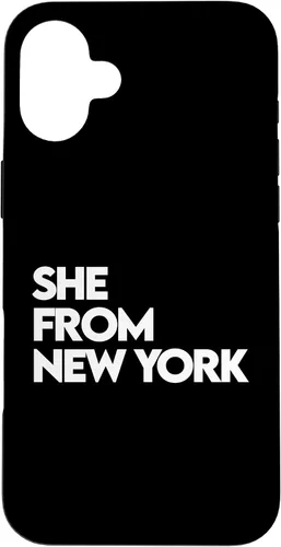 Vista 23 de She from New York Shirt, She's from NY NYC, Bronx, 713 832 Case for iPhone 17