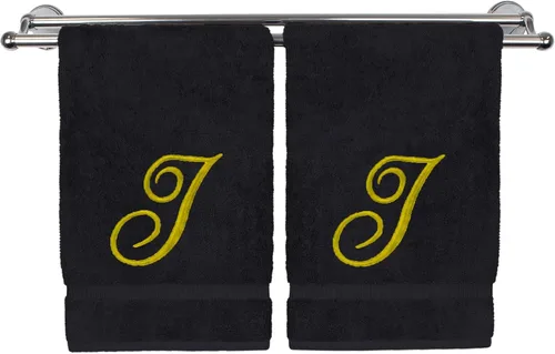 Vista 158 de Toalla de mano con monograma, regalo personalizado, 16 x 30 pulgadas, extra absorbente, 100% algodón turco, acabado de rizo suave, para baño, cocina