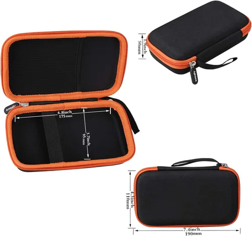 Vista 7 de Aproca Funda compatible con Calculated Industries 4065 4080 Construction Master Pro Calculadora, bolsa de almacenamiento portátil para accesorios