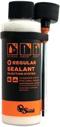 Vista 12 de Orange Seal - Sellador de neumáticos de bicicleta sin cámara de fórmula regular Sellado rápido, punción de hasta 1/4 pulgadas para neumáticos