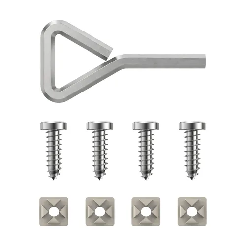 Vista 9 de Rightcar Solutions - Tornillos para matrícula de 1/4-3/4, autorroscantes, acero inoxidable.