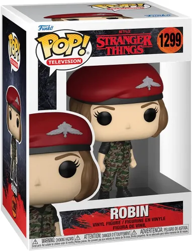 Vista 2 de POP [Stranger Things - Hunter Robin Buckley [Temporada 4] Figura de vinilo Funko (paquete con funda protectora de caja compatible), multicolor, 3.75