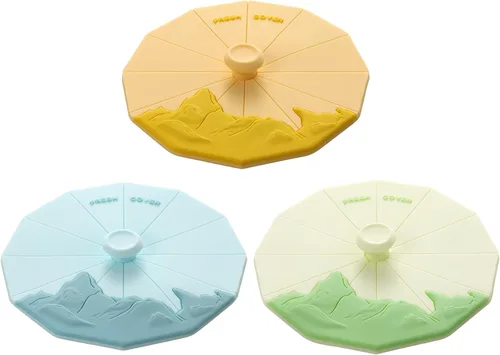 Vista 16 de Tapas de silicona (juego de 3), tapas de silicona multicolor Tapa de 3