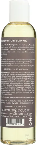 Vista 2 de Soothing Touch Aceite de masaje corporal y de baño, comodidad muscular, 8 onzas