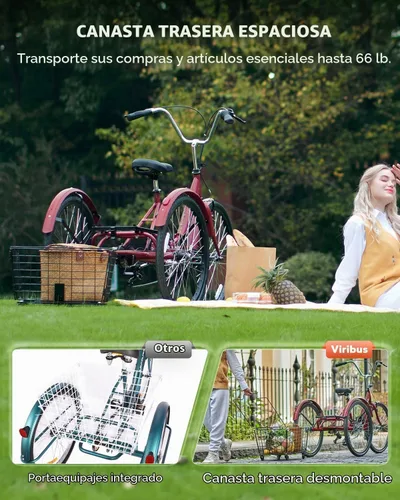 Vista 4 de VIRIBUS Folding Tricycle for Adults