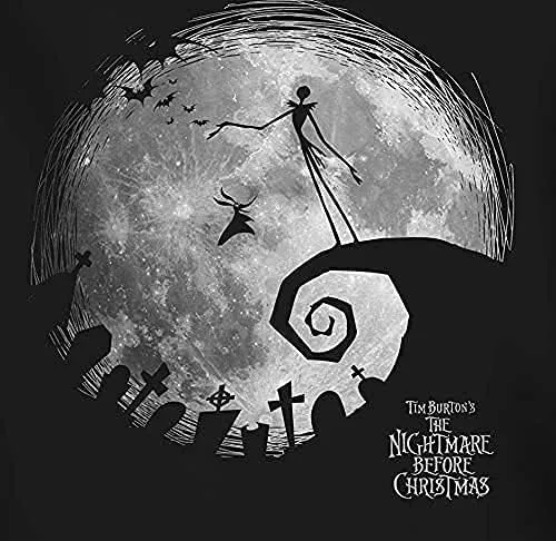 Vista 3 de Disney Nightmare Before Christmas Jack Skellington Moon - Camiseta de manga larga para adultos