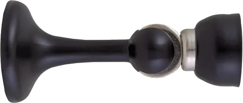 Vista 2 de Design House 189316-MB - Protector de pared magnético para puerta con punta magnética, topes de puerta de acero negro mate, paquete de 2