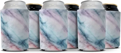 Vista 5 de WIRESTER Fundas enfriadoras de latas para bebidas de soda y cerveza, paquete de 6 – tortuga marina del océano