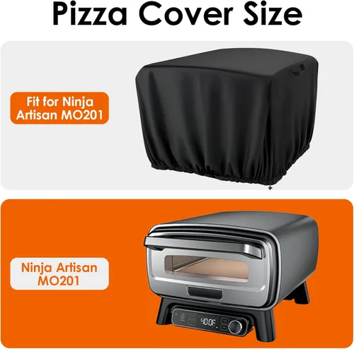 Vista 2 de Funda para horno de pizza para Ninja Artisan MO201, impermeable, accesorios para horno de pizza, funda de transporte para exteriores Portable