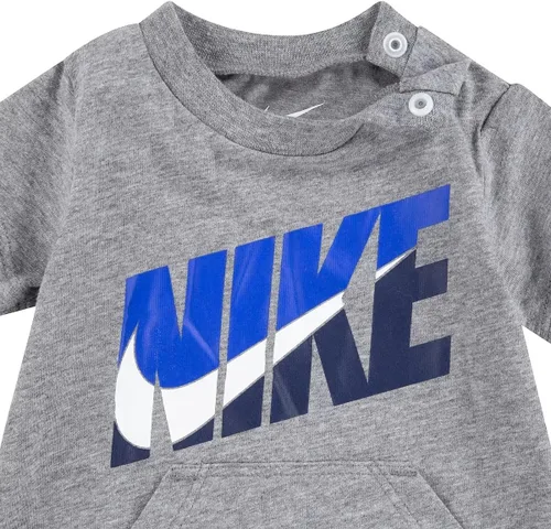 Vista 2 de Nike Mameluco para bebé niño (carbón jaspeado (56H547-GEH)azul, 3 meses)
