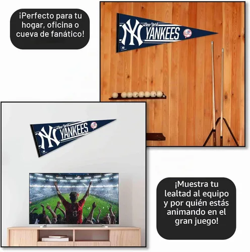 Vista 3 de Banderín Grande de los Yankees de NY