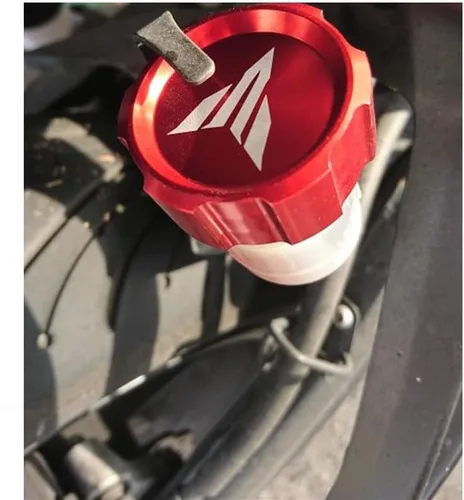 Vista 3 de KAnduo M for Kawasaki Z750 Z1000 Z800 Rear Brake Fluid Reservoir Cap Fits for MT07 MT09 MT03 R1 R6 Y (Color : MT Black)