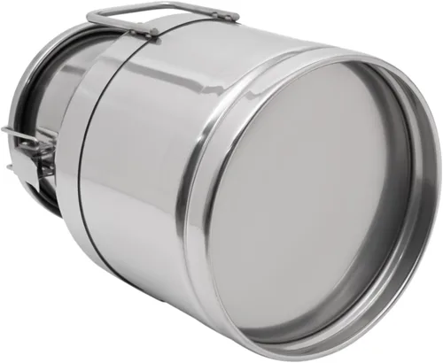 Vista 3 de LOYALHEARTDY Lata de leche de 10L/2.64 galones, latas de transporte de leche de acero inoxidable, cubo de vino, jarra, jarra de aceite, barril