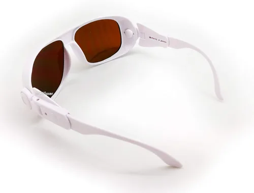 Vista 5 de MCWlaser 190-540nm y 800-1700nm Gafas de Seguridad Láser OD5+, Protección Yag, Láser Azul, Verde y Luz UV, Anteojos de Protección Láser para 405nm