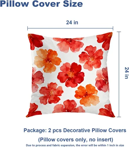 Vista 254 de Batmerry Autumn Pumpkin Templeton Throw Pillow Covers, Green Leaves Paths Forests Decorative Pillow Covers Digital Printing Blended for Couch Sofa
