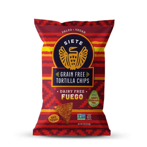 Vista 18 de Siete Chips de tortilla sin granos, sin gluten, aprobados por Whole30, paleo, vegano, sin OMG, chips de inmersión, 5 onzas (paquete de 3)