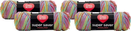 Vista 21 de RED HEART Hilo Comfort Shimmers, ópalo blanco
