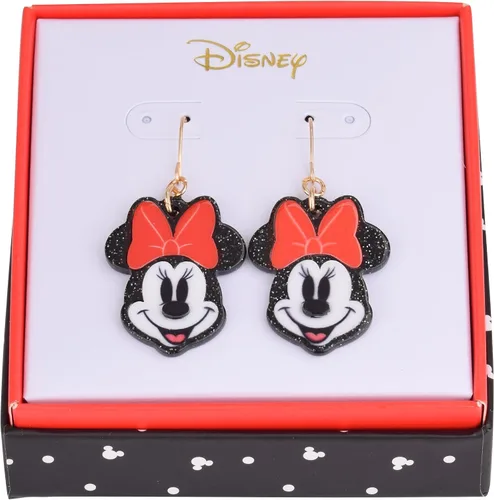 Vista 2 de Disney Pendientes, un par en caja de regalo de joyería auténtica, colgante de acrílico con caída de 1.5 pulgadas, cierre de gancho de pescado