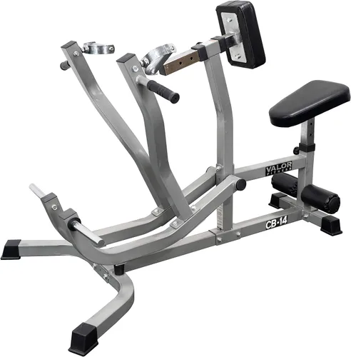 Vista 9 de Valor Fitness Máquina de remo sentada - Placa cargada con brazos convergentes y asas de agarre múltiple, capacidad de 400 libras, adaptadores