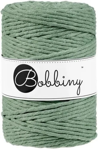 Vista 12 de Bobbiny Cordón de macramé XXL de 0.197 in de una sola capa (aguamarina), 108 yardas/330 pies (100% algodón reciclado)