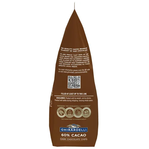 Vista 8 de Ghirardelli Chocolate Company 60% Cacao - Chips de chocolate oscuro, bolsa de 5 libras (paquete de 1)