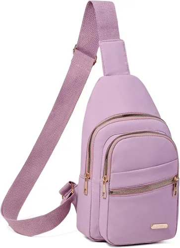Vista 29 de Banelu Pequeña mochila bandolera bandolera para mujeres y hombres, bolsa de pecho, riñonera cruzada para exteriores, senderismo, viajes, color negro