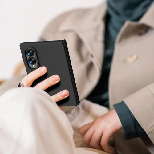 Vista 7 de GOODVISH Funda magnética para Samsung Z Fold 8 con protección de bisagra de Negro