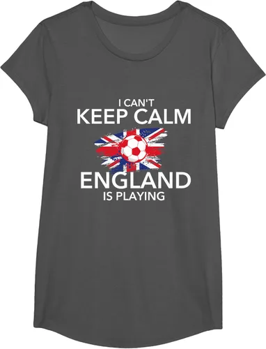 Vista 39 de I Can't Keep Calm England Is Playing - Camiseta para amantes del fútbol, Negro
