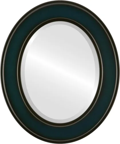 Vista 14 de ovalandroundmirrors. com Oval Espejo biselado en un estilo Montreal champaña Oro marco
