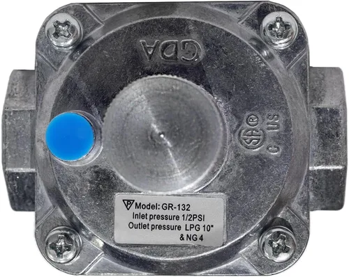 Vista 9 de Regulador de presión de gas natural de 1/2 pulgada con 2 accesorios