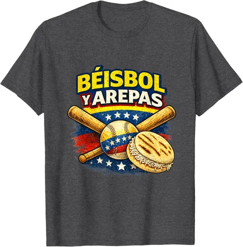 Vista 30 de Camiseta Beisbol y Arepas Venezuelas Baseball Pride Team 2026
