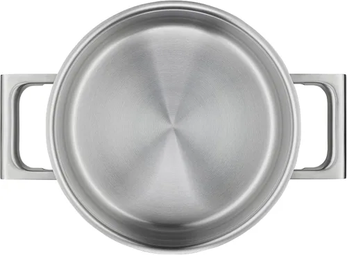 Vista 8 de WMF Ultimate Cool - Juego de cacerolas de inducción de 5 piezas con tapa de acero inoxidable, acero inoxidable mate cromargan, juego de ollas