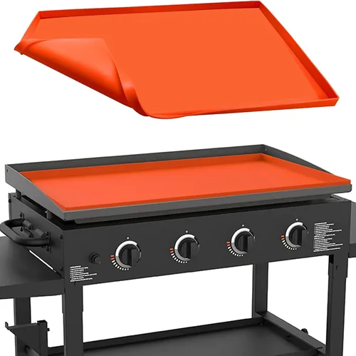 Vista 12 de 17" Tapete de silicona para parrilla Blackstone de 17 pulgadas, cubierta de parrilla de silicona resistente de grado alimenticio, proteja su