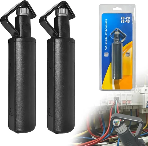 Vista 9 de Herramienta para pelacables redondos: diámetro de 3/16 a 1 1/8 pulgadas, profundidad ajustable: para cortes longitudinales, espirales y circulares