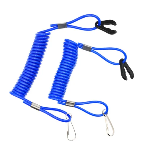 Vista 8 de 2 unids fuera de borda de encendido del motor de emergencia PWC Jet Ski WaveRunner Key Lanyard Stop Kill Switch Seguridad para Yamaha