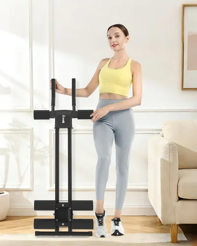 Vista 7 de GuuG Ab Machine Ab Trainer - Máquina de abdominales ajustable para entrenamiento de estómago en casa, gimnasio, entrenamiento de abdominales