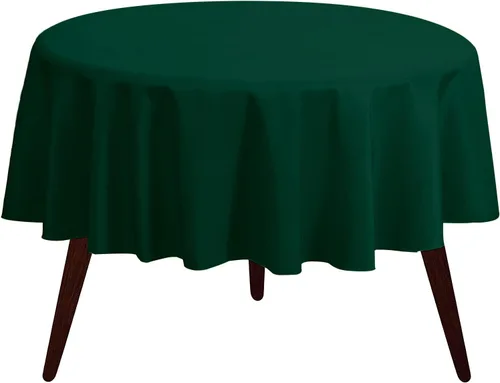 Vista 160 de Pomp - Mantel premium de poliéster con estampado abstracto de 52 x 52 pulgadas cuadradas Tela de fácil cuidado, resistente a arrugas y manchas