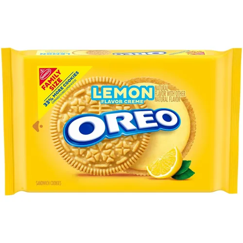 Vista 24 de Oreo, galletas sándwich de chocolate, 13.3 onzas Siempre hecho con cacao real, certificado Kosher