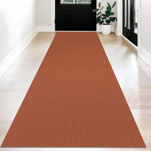 Vista 91 de KOZYFLY - Tapetes de pasillo, lavables, con respaldo de goma antideslizante, tapete de algodón para interiores, entrada, puerta trasera, habitación